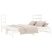 Pat de zi extensibil, alb, 2x(90x190) cm, lemn masiv de pin - WALTI WALTI