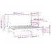 Pat de zi extensibil, alb, 2x(90x190) cm, lemn masiv de pin - WALTI WALTI