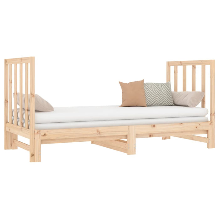 Pat de zi extensibil, 2x(90x190) cm, lemn masiv de pin - WALTI WALTI