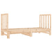 Pat de zi extensibil, 2x(90x190) cm, lemn masiv de pin - WALTI WALTI