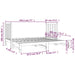Pat de zi extensibil, 2x(90x190) cm, lemn masiv de pin - WALTI WALTI