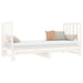 Pat de zi extensibil, alb, 2x(90x190) cm, lemn masiv de pin - WALTI WALTI