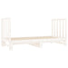 Pat de zi extensibil, alb, 2x(90x190) cm, lemn masiv de pin - WALTI WALTI