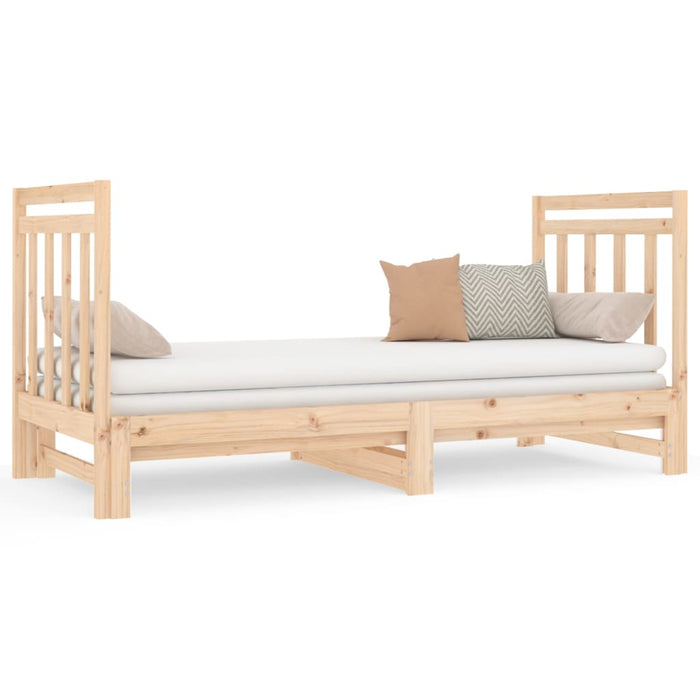 Pat de zi extensibil, 2x(90x190) cm, lemn masiv de pin - WALTI WALTI