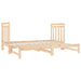 Pat de zi extensibil, 2x(90x190) cm, lemn masiv de pin - WALTI WALTI