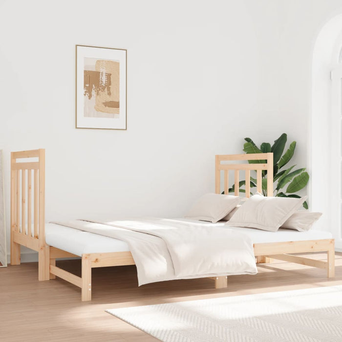 Pat de zi extensibil, 2x(90x190) cm, lemn masiv de pin - WALTI WALTI