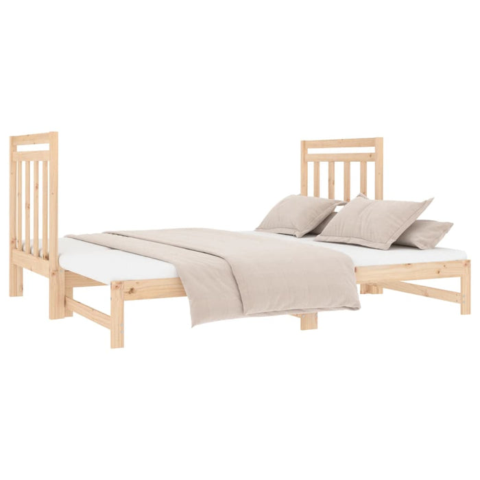 Pat de zi extensibil, 2x(90x190) cm, lemn masiv de pin - WALTI WALTI