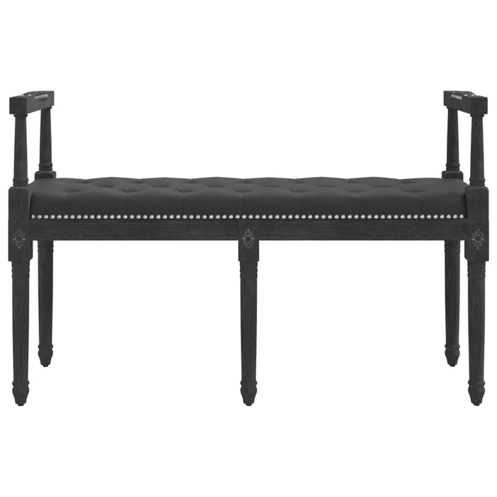 Bancă, negru, 110x40x70 cm, catifea - WALTI WALTI