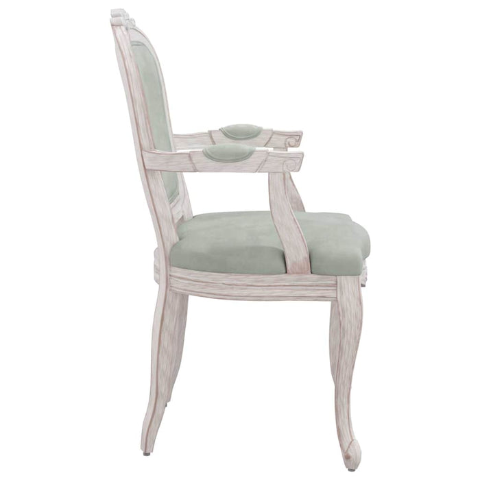 Scaune de sufragerie, gri, 62x59,5x100,5 cm, catifea WALTI
