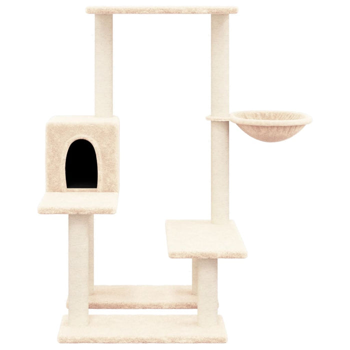 Ansamblu de pisici cu stâlpi din funie de sisal, crem, 94,5 cm - WALTI WALTI
