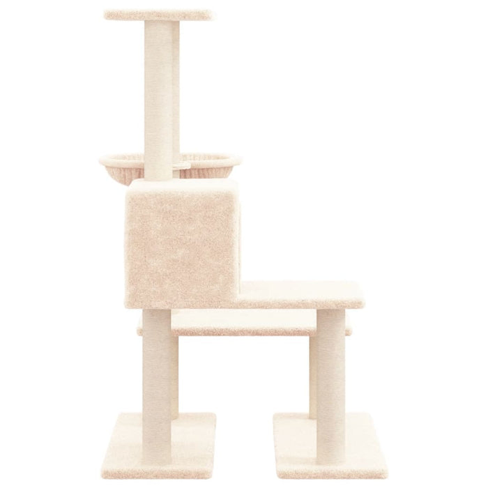 Ansamblu de pisici cu stâlpi din funie de sisal, crem, 94,5 cm - WALTI WALTI
