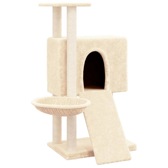 Ansamblu de pisici cu stâlpi din funie de sisal, crem, 96 cm - WALTI WALTI