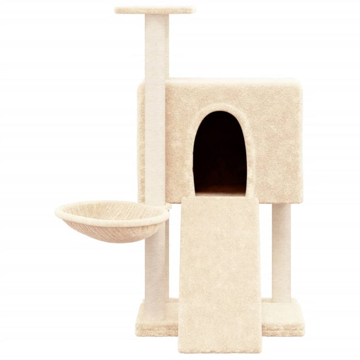 Ansamblu de pisici cu stâlpi din funie de sisal, crem, 96 cm - WALTI WALTI