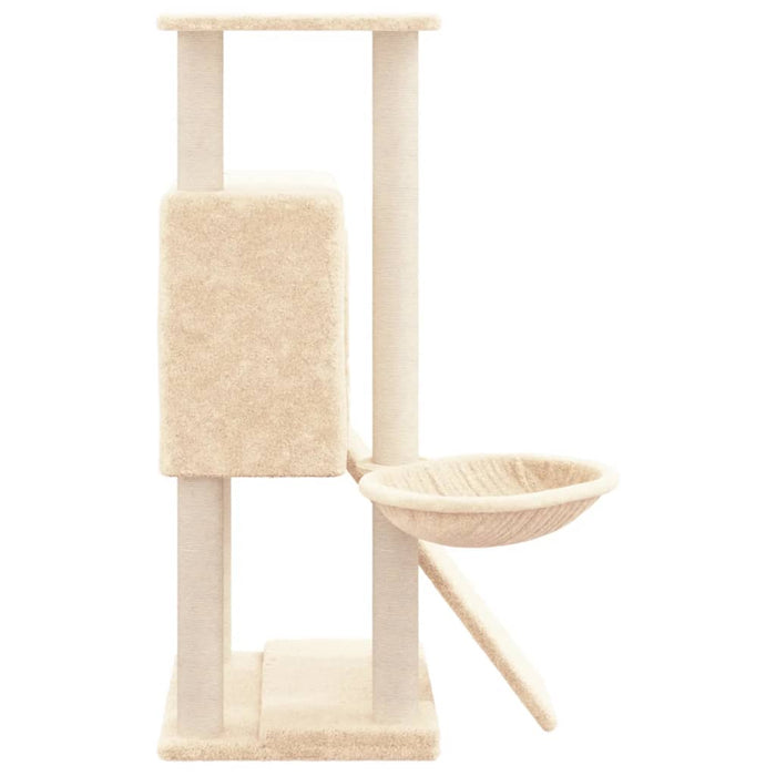 Ansamblu de pisici cu stâlpi din funie de sisal, crem, 96 cm - WALTI WALTI
