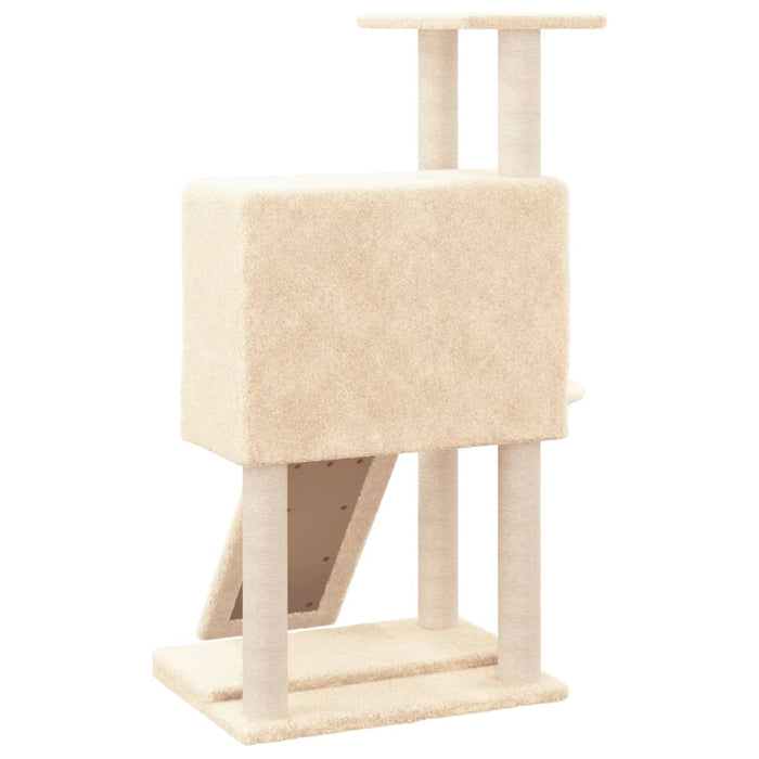 Ansamblu de pisici cu stâlpi din funie de sisal, crem, 96 cm - WALTI WALTI