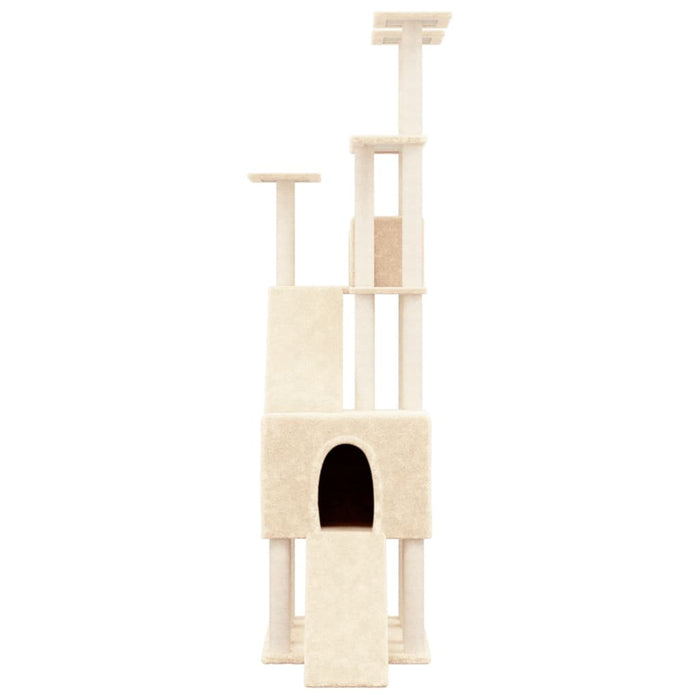 Ansamblu de pisici cu stâlpi din funie de sisal, crem, 190 cm - WALTI WALTI