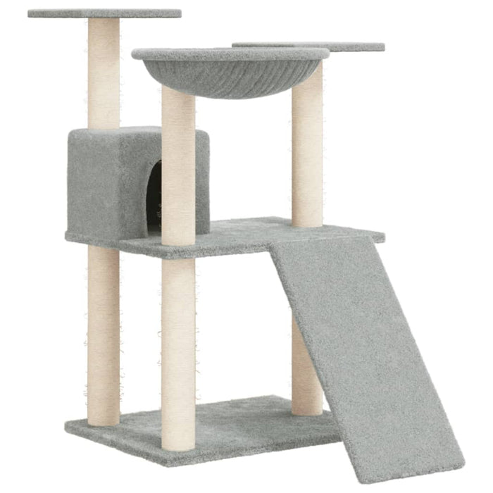 Ansamblu de pisici, stâlpi din funie sisal, gri deschis, 83 cm - WALTI WALTI