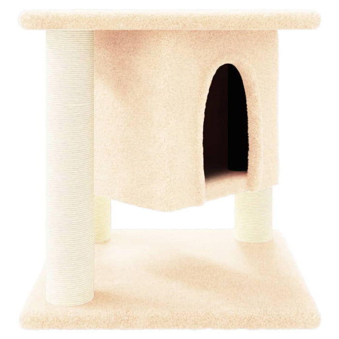 Ansamblu de pisici cu stâlpi din funie de sisal, crem, 37 cm - WALTI WALTI