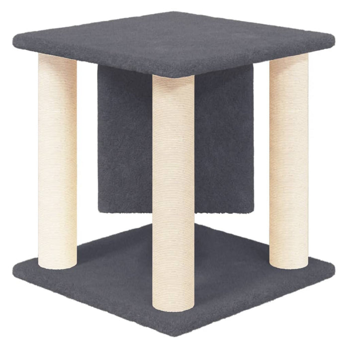 Ansamblu pisici cu stâlpi din funie sisal, gri închis, 37 cm WALTI
