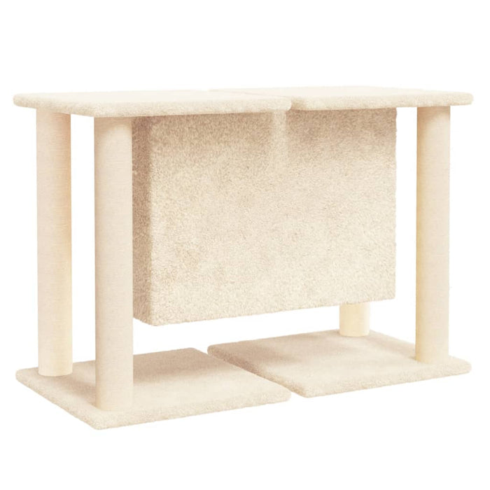 Ansamblu de pisici cu stâlpi din funie de sisal, crem, 50 cm WALTI