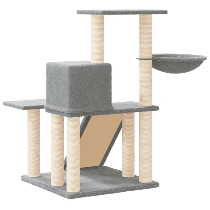 Ansamblu de pisici, stâlpi din funie sisal, gri deschis, 82 cm - WALTI WALTI