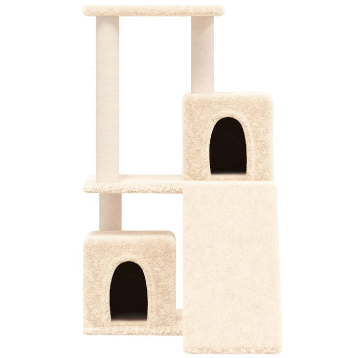 Ansamblu de pisici cu stâlpi din funie de sisal, crem, 82 cm - WALTI WALTI