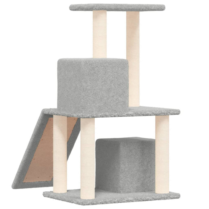 Ansamblu de pisici, stâlpi din funie sisal, gri deschis, 82 cm - WALTI WALTI