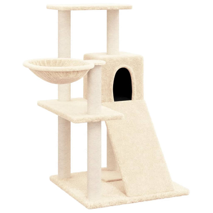 Ansamblu de pisici cu stâlpi din funie de sisal, crem, 82 cm - WALTI WALTI