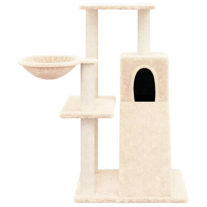 Ansamblu de pisici cu stâlpi din funie de sisal, crem, 82 cm - WALTI WALTI