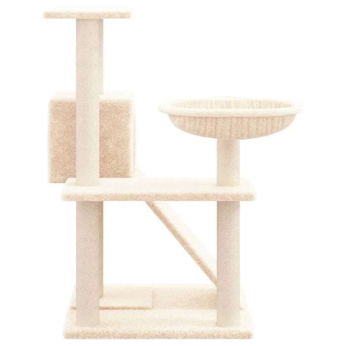 Ansamblu de pisici cu stâlpi din funie de sisal, crem, 82 cm - WALTI WALTI