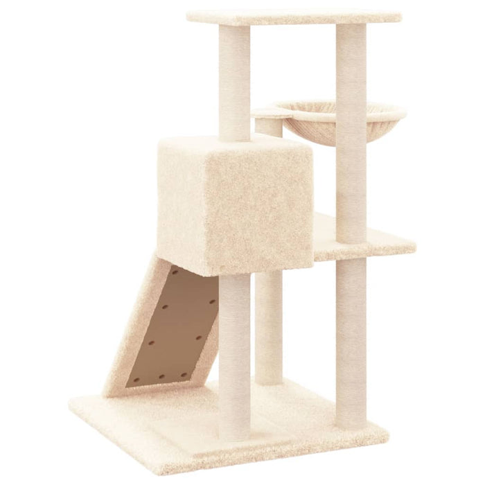 Ansamblu de pisici cu stâlpi din funie de sisal, crem, 82 cm - WALTI WALTI
