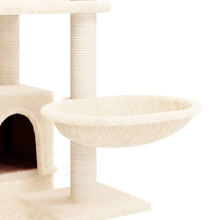 Ansamblu de pisici cu stâlpi din funie de sisal, crem, 175 cm - WALTI WALTI