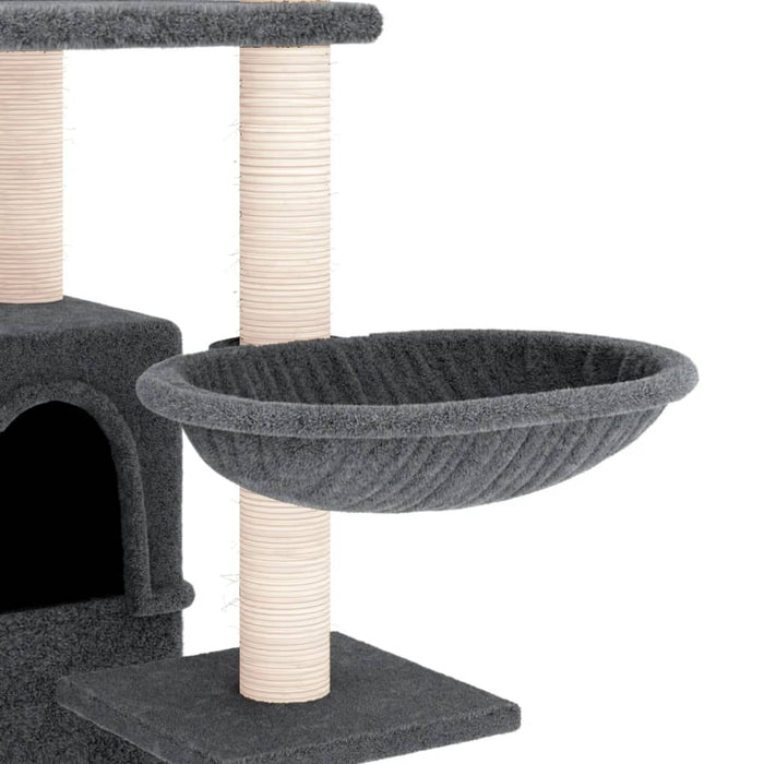 Ansamblu de pisici, stâlpi din funie sisal, gri închis, 175 cm - WALTI WALTI