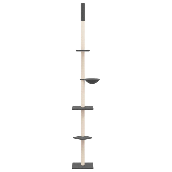 Ansamblu pisici podea până la tavan, gri închis, 263,5-289,5 cm WALTI