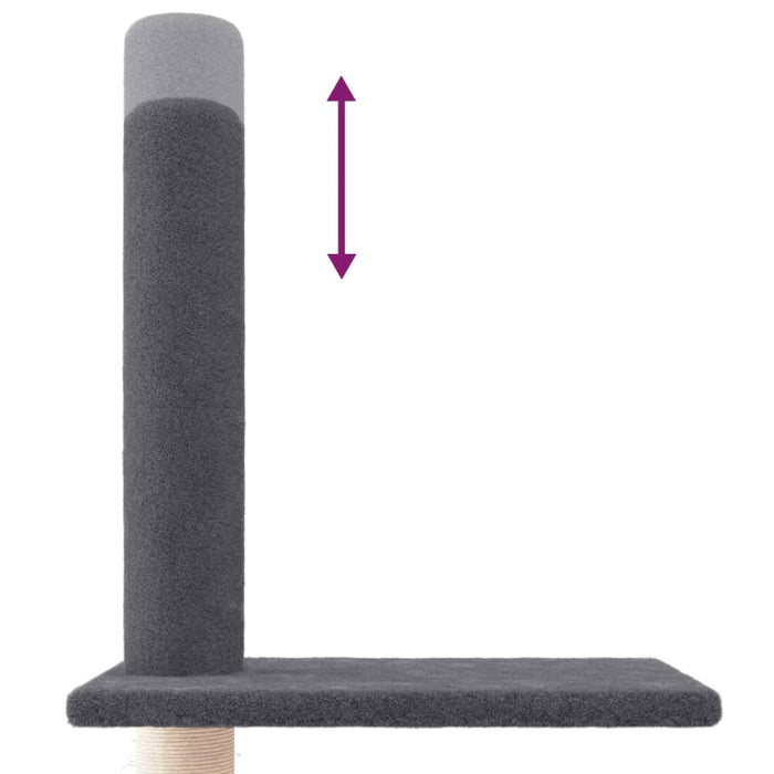 Ansamblu pisici podea până la tavan, gri închis, 250,5-276,5 cm - WALTI WALTI