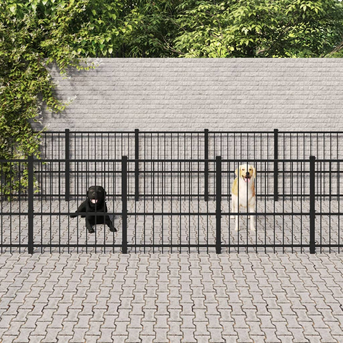 Padoc pentru câini de exterior, 25,4 m², oțel - WALTI WALTI