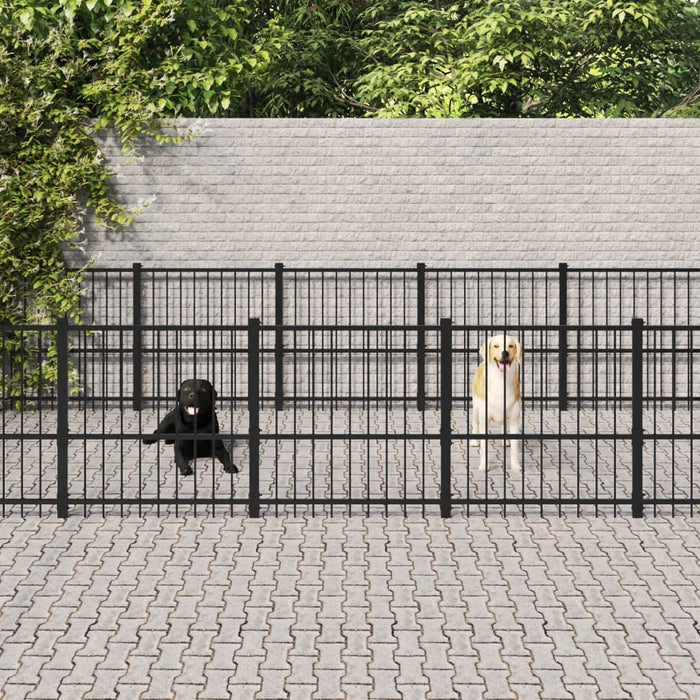 Padoc pentru câini de exterior, 28,23 m², oțel - WALTI WALTI