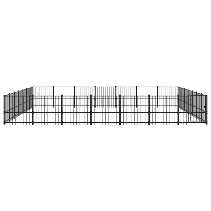 Padoc pentru câini de exterior, 46,1 m², oțel WALTI