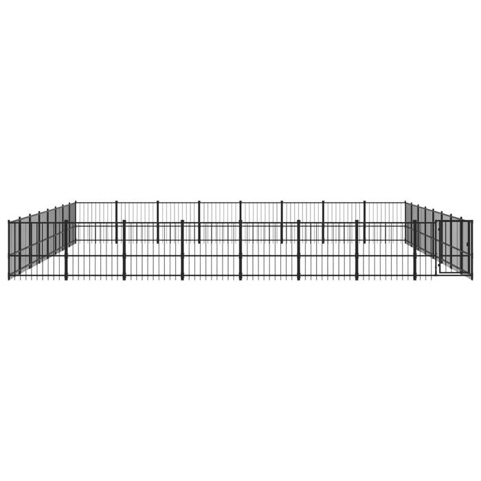 Padoc pentru câini de exterior, 60,22 m², oțel - WALTI WALTI