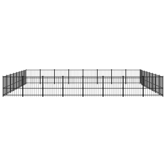 Padoc pentru câini de exterior, 60,22 m², oțel - WALTI WALTI