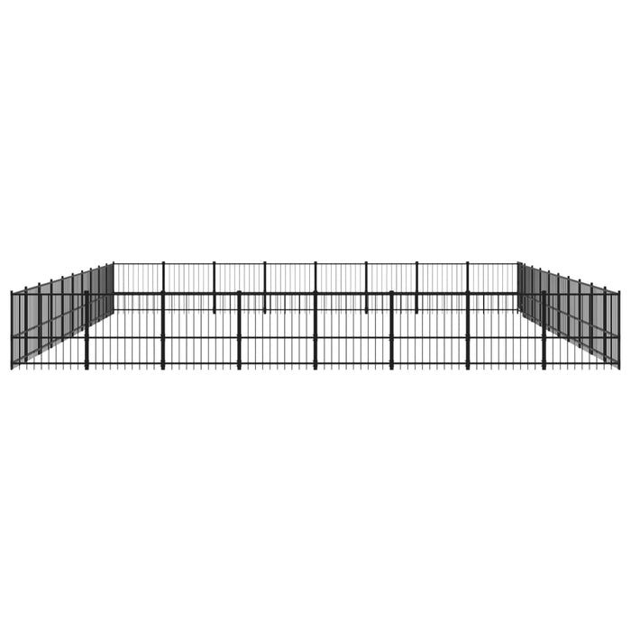 Padoc pentru câini de exterior, 75,27 m², oțel - WALTI WALTI