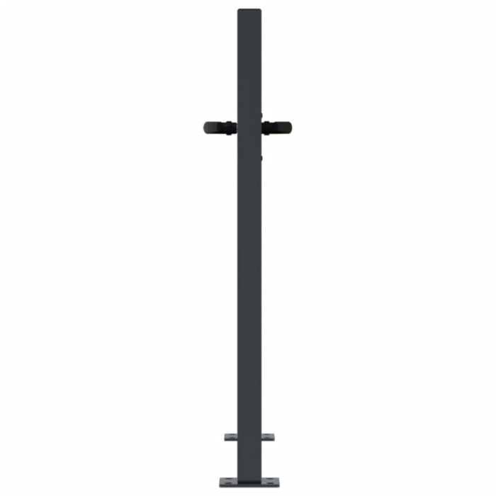Poartă pentru grădină, antracit, 105x105 cm, oțel, design copac - WALTI WALTI