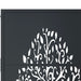 Poartă pentru grădină, antracit, 105x105 cm, oțel, design copac - WALTI WALTI