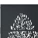 Poartă pentru grădină, antracit, 105x180 cm, oțel, design copac - WALTI WALTI