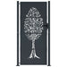 Poartă pentru grădină, antracit, 105x205 cm, oțel, design copac - WALTI WALTI