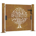 Poartă pentru grădină, 105x105 cm, oțel corten, model copac - WALTI WALTI