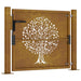 Poartă pentru grădină, 105x105 cm, oțel corten, model copac - WALTI WALTI