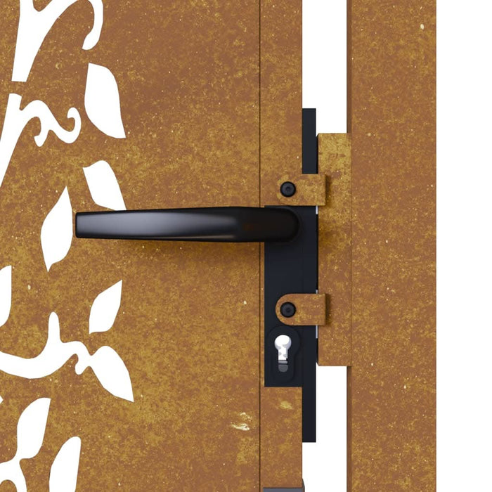 Poartă pentru grădină, 105x130 cm, oțel corten, model copac - WALTI WALTI