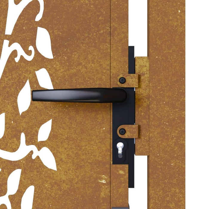 Poartă pentru grădină, 105x180 cm, oțel corten, model copac - WALTI WALTI