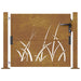 Poartă pentru grădină, 105x80 cm, oțel corten, model iarbă - WALTI WALTI